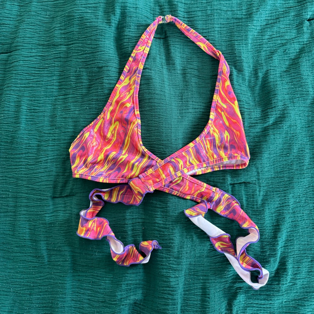 Body Language Pink and Yellow Rave top